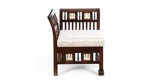 Palak Wooden Sofa - Walnut