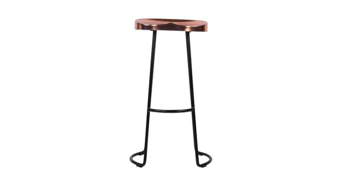Landin Bar Stool (Copper Black, Copper & Black Finish) by Urban Ladder - Front View Design 1 - 374369