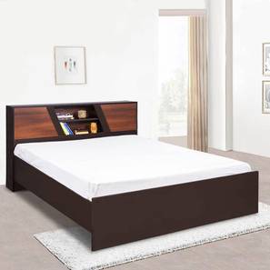 Amorgos bed brown color engineered wood finish lp