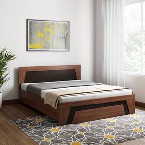 Andaman storage bed brown color engineered wood finish lp