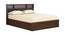 Bangka Storage Bed (King Bed Size, Brown Finish) by Urban Ladder - Cross View Design 1 - 374529