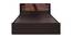 Amorgos Bed (Brown, King Bed Size, Brown Finish) by Urban Ladder - Rear View Design 1 - 374552