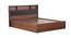 Bangka Storage Bed (King Bed Size, Brown Finish) by Urban Ladder - Rear View Design 1 - 374557