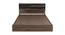 Banggai Storage Bed (Queen Bed Size, Brown Finish) by Urban Ladder - Design 1 Side View - 374569