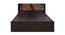 Cyclades Bed (Brown, Queen Bed Size, Brown Finish) by Urban Ladder - Design 1 Side View - 374648
