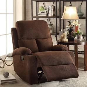 Heize manual recliner brown color upholstered recliner finish lp