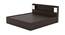 Karpathos Storage Bed (Queen Bed Size, Brown Finish) by Urban Ladder - Front View Design 1 - 374785