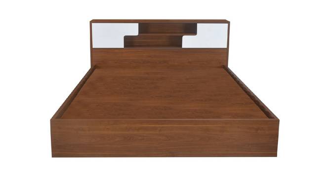 Leucas Storage Bed (King Bed Size, Brown Finish) by Urban Ladder - Front View Design 1 - 374787