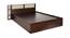 Laut Storage Bed (King Bed Size, Brown Finish) by Urban Ladder - Front View Design 1 - 374790