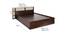 Laut Storage Bed (King Bed Size, Brown Finish) by Urban Ladder - Design 1 Dimension - 374837