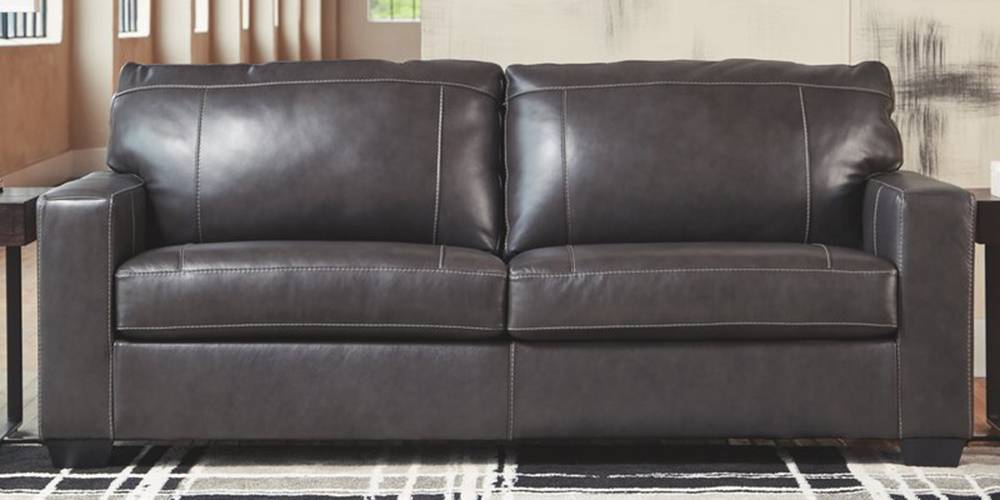 Karuna Leatherette sofa - Grey by Urban Ladder - - 