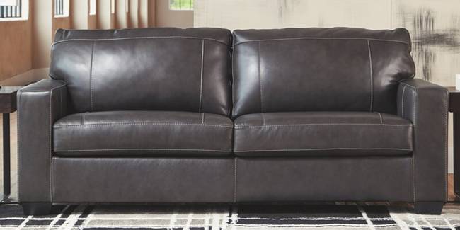 Karuna Leatherette sofa - Grey (Grey, 3-seater Custom Set - Sofas, None Standard Set - Sofas, Leatherette Sofa Material, Regular Sofa Size, Regular Sofa Type)