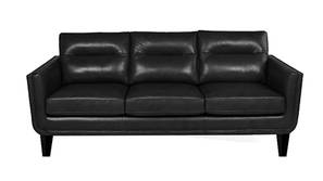 Kelly Leatherette sofa - Black