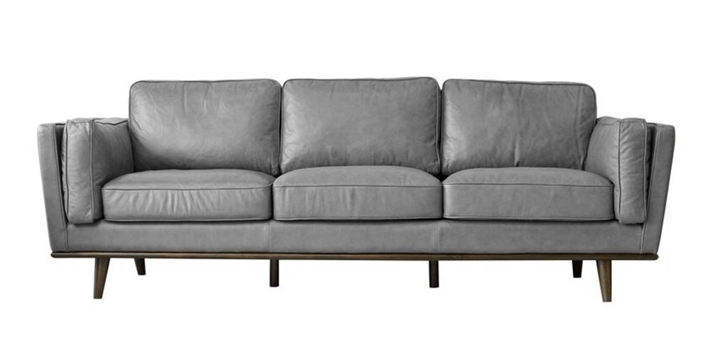 Posy Leatherette sofa - Grey by Urban Ladder - - 