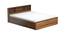 Melos Storage Bed (Queen Bed Size, Brown Finish) by Urban Ladder - Cross View Design 1 - 374945
