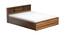 Paros Storage Bed (King Bed Size, Brown Finish) by Urban Ladder - Cross View Design 1 - 374948