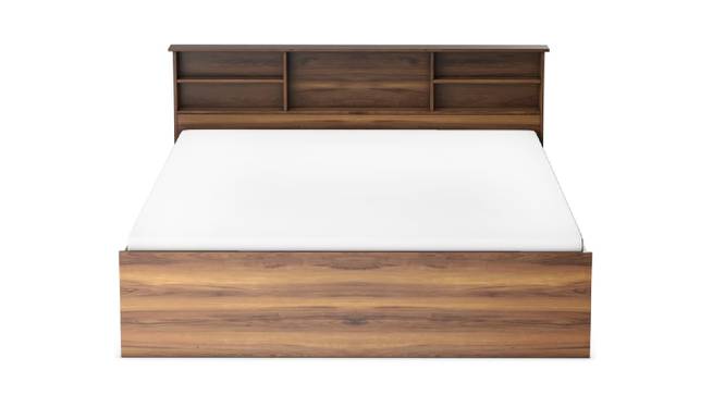 Melos Storage Bed (Queen Bed Size, Brown Finish) by Urban Ladder - Front View Design 1 - 374957