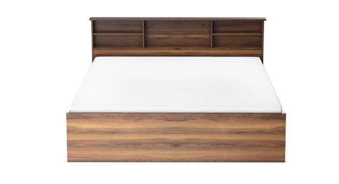 Paros Storage Bed (King Bed Size, Brown Finish) by Urban Ladder - Front View Design 1 - 374960