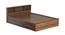 Paros Storage Bed (King Bed Size, Brown Finish) by Urban Ladder - Rear View Design 1 - 374972