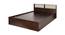 Mentawai Storage Bed (King Bed Size, Brown Finish) by Urban Ladder - Rear View Design 1 - 374976