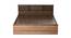 Melos Storage Bed (Queen Bed Size, Brown Finish) by Urban Ladder - Design 1 Side View - 374981
