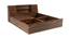 Mykonos Storage Bed (Queen Bed Size, Brown Finish) by Urban Ladder - Design 1 Side View - 374982