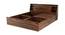 Naxos Storage Bed (Queen Bed Size, Brown Finish) by Urban Ladder - Design 1 Side View - 374983