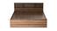 Paros Storage Bed (King Bed Size, Brown Finish) by Urban Ladder - Design 1 Side View - 374984