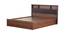 Nicobar Storage Bed (Queen Bed Size, Brown Finish) by Urban Ladder - Design 1 Side View - 374987