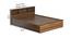 Paros Storage Bed (King Bed Size, Brown Finish) by Urban Ladder - Design 1 Dimension - 375003
