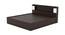 Paxos Storage Bed (King Bed Size, Brown Finish) by Urban Ladder - Front View Design 1 - 375037