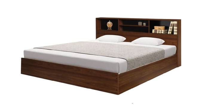 Sardinia Storage Bed (King Bed Size, Brown Finish) by Urban Ladder - Front View Design 1 - 375040