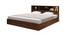 Sardinia Storage Bed (King Bed Size, Brown Finish) by Urban Ladder - Front View Design 1 - 375040