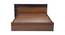 Rhodes Storage Bed (King Bed Size, Brown Finish) by Urban Ladder - Rear View Design 1 - 375047