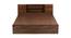 Siphnus Storage Bed (King Bed Size, Brown Finish) by Urban Ladder - Design 1 Side View - 375056