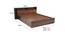 Rhodes Storage Bed (King Bed Size, Brown Finish) by Urban Ladder - Design 1 Dimension - 375072