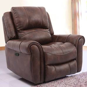Xavier manual recliner brown color upholstered recliner finish lp