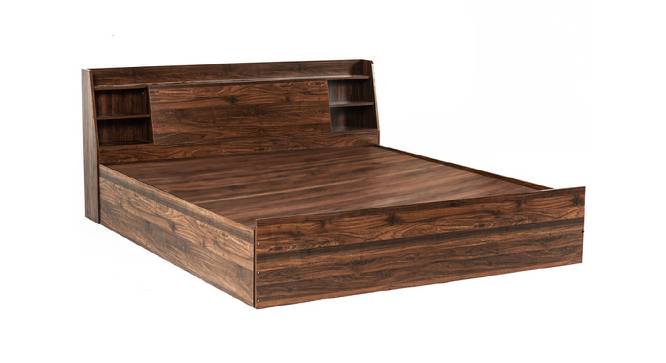 Syros Storage Bed (King Bed Size, Brown Finish) by Urban Ladder - Cross View Design 1 - 375093