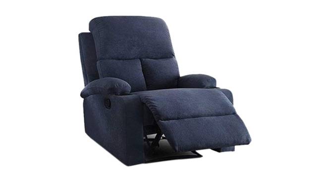 Thompson Manual Recliner (Blue) by Urban Ladder - Cross View Design 1 - 375100