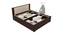 Thera Storage Bed (Queen Bed Size, Brown Finish) by Urban Ladder - Rear View Design 1 - 375120