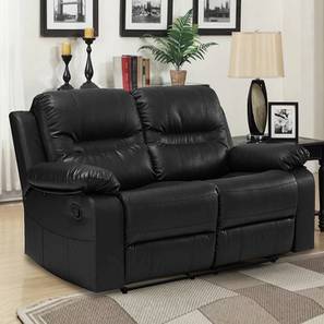 Aiden manual recliner black color upholstered recliner finish lp
