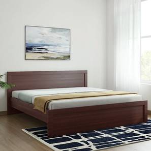 Aegina bed brown color engineered wood finish lp