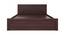 Aegina Bed (Brown, Queen Bed Size, Brown Finish) by Urban Ladder - Rear View Design 1 - 375188