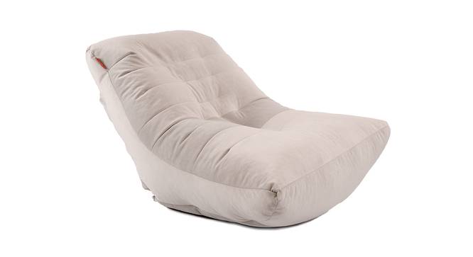 Hayley Bean Bag (Off White, with beans Bean Bag Type) by Urban Ladder - Cross View Design 1 - 375217