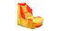 Hogan Bean Bag Gaming Chair (Yellow, with beans Bean Bag Type) by Urban Ladder - Cross View Design 1 - 375227