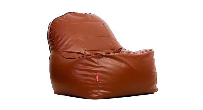 Halle Bean Bag (Tan, with beans Bean Bag Type) by Urban Ladder - Front View Design 1 - 375228