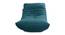 Hillary Bean Bag (Blue, with beans Bean Bag Type) by Urban Ladder - Front View Design 1 - 375244
