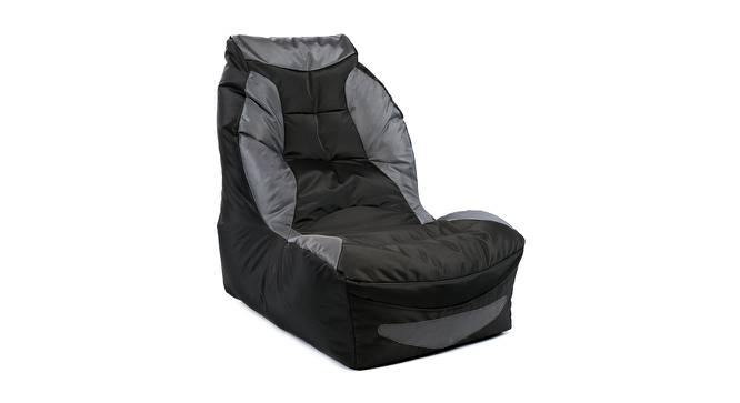 Jacoby Bean Bag Gaming Chair (Black, with beans Bean Bag Type) by Urban Ladder - Cross View Design 1 - 375302