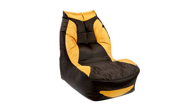 Jada Bean Bag Gaming Chair (Black, with beans Bean Bag Type) by Urban Ladder - Cross View Design 1 - 375304