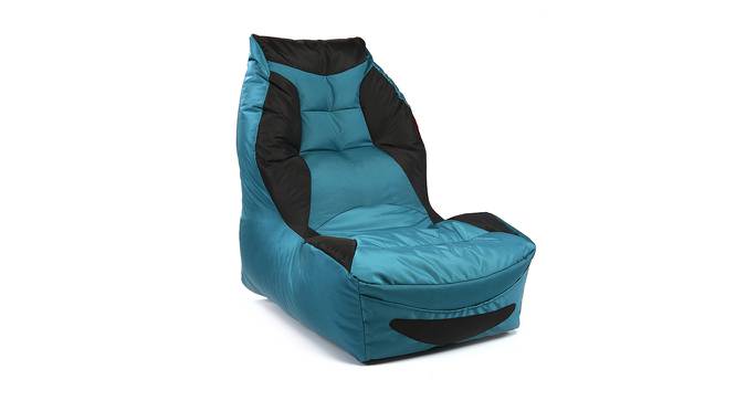 Omari Bean Bag Gaming Chair (Blue, with beans Bean Bag Type) by Urban Ladder - Cross View Design 1 - 375309
